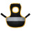 (Black) Reflective Chicken Vest for Laying Hens 1