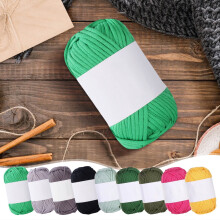 Cotton Knitting Yarn Soft Hand Knitting Crochet Yarn for DIY Craft Projects and Home Textile Supplies