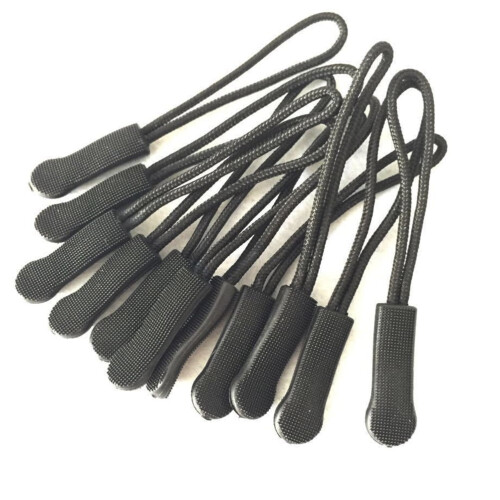 Handbag Zipper Puller Black 20 Pcs