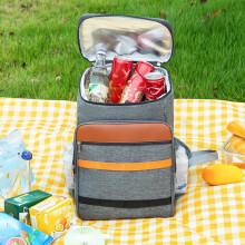 Sac isotherme grande capacité, sac à dos imperméable Oxford pour le déjeuner, sac à bandoulière double pour les pique-niques, les activités de
