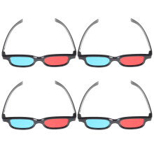 3D Movie Glasses LED Rectangle Eyewear 4 Pcs