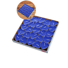 50pcs Heart-Shaped Tealight Candles, Unscented, Dripless & Smokeless – Romantic Decor, Wedding, Pool, Home (Compatible with Standard Holders)