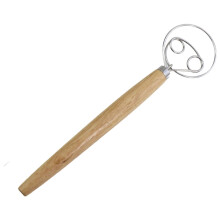 Deeggarde, Deeggarde voor thuiskeuken, Deense deeggarde, Deeggarde met gladde houten handgreep voor het gemakkelijk mengen van brooddeeg