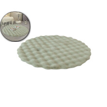 Round Velvet Floor Mat – 20x20 Inches Soft Polyester Fiber Area Rug for Living Room, Bedroom, Bathroom & Kitchen – Non-Slip Decor Carpet