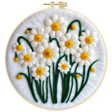 DIY Needle Felting Kit Beginner Friendly Wool Painting Craft Set for Home Embellishment Type 12