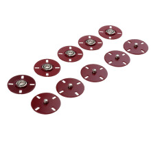 5 Sets Metal Sew on Press Studs Snap Fasteners Button 25mm red