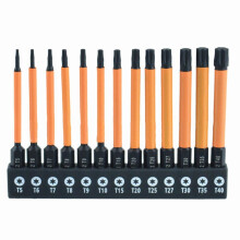 13pcs Screwdriver Bit Star Bits 75mm Magnetic 1/4inch Hex Shank T5-T40 For Hand Tools Screwdrivers Nutdrivers Accessory In Stock