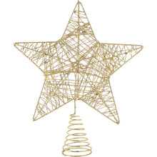 Golden Star Tree Topper for Christmas Parties and Weddings 1Pack 7.47X5.50X1.57in