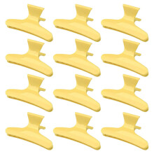 (Yellow) Butterfly Hair Clips for Thick Curly Hair Styling