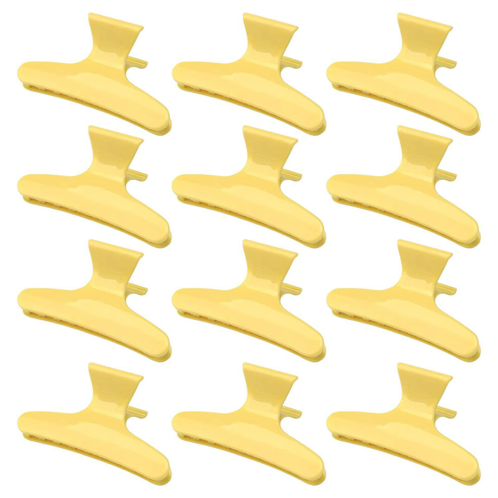 Dachuang Beauty Yellow (Yellow) Butterfly Hair Clips For Thick Curly Hair Styling