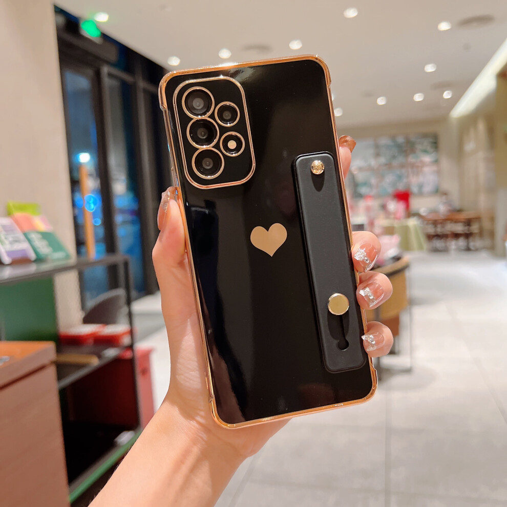 Electroplated Heart Case For Samsung Galaxy A13 5G Black 9085618994331