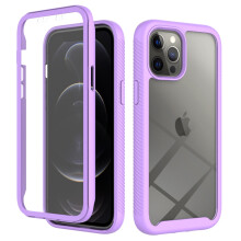 Pouzdro kompatibilní s iPhonem 16Pro Max – průhledné, robustní, 360 ochrana celého těla, dvouvrstvé (TPU + tvrdá zadní strana),