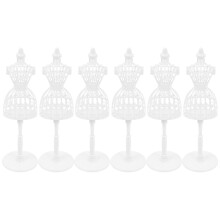 6PCS Dress Form Dress Clothes Gown Display Mannequin Model Stand Skirt Craft Hollow Body Manikin for Children Kids