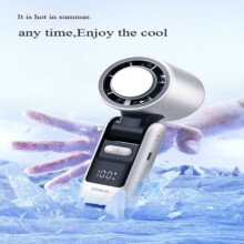 Portable Folding Mini Fan - 100 Gears Turbo Speed Digital Display Lightweight for Home Office Travel & Outdoor Use