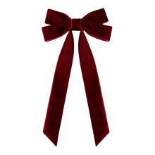Velvet Christmas Bow Ornament Luxurious Soft Holiday Decor for Tree Wreath Gift Wrapping and Festive Home Decoration