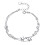 Heart Charm Bracelet 925 Sterling Silver One Size 1