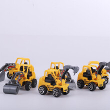 Construction Vehicle Birthday Decoration 6Pcs Excavator Cake Toppers Plastic Yellow 1.9x1.6x1.2in