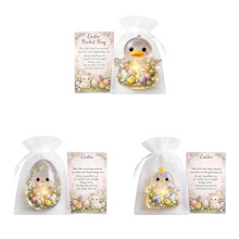 3/1 Pieces Easter Pocket Hug, Easter Rabbit Pocket Hug with Prayer Card Easter Gifts Inspirational Gifts for Coworkers Friends Family