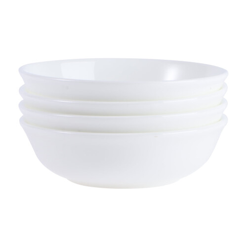 Tigelas para molho elegantes de cerâmica branca de 7,6 cm (3 polegadas), perfeitas para festas e banquetes.