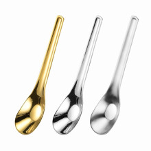 Stainless Steel Soup Spoons Set, Large Round Deep Bowl Metal Spoons for Dinner, Cooking, Soup, Grain, Dessert, and