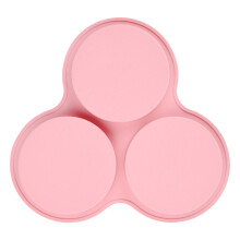 3 üreges szilikon sütőforma - tojástartók és muffintartó mikrohullámú sütőhöz és sütőhöz (világoskék)
