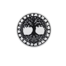 1 PCS PVC Tree of Life Luminous Patch Black and White Tree of Life Patch(es)