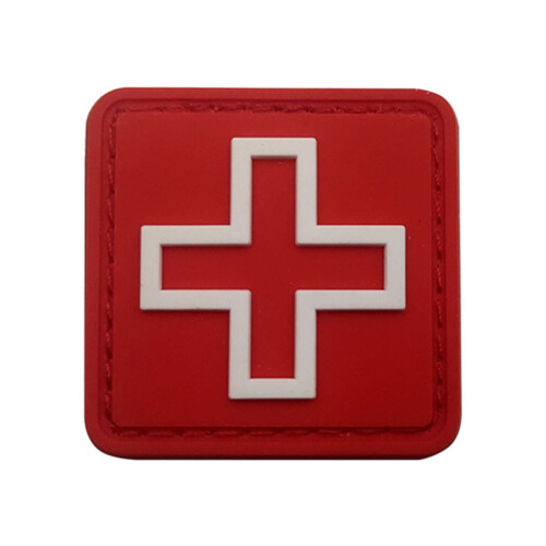 1 PCS PVC Red Cross Patch