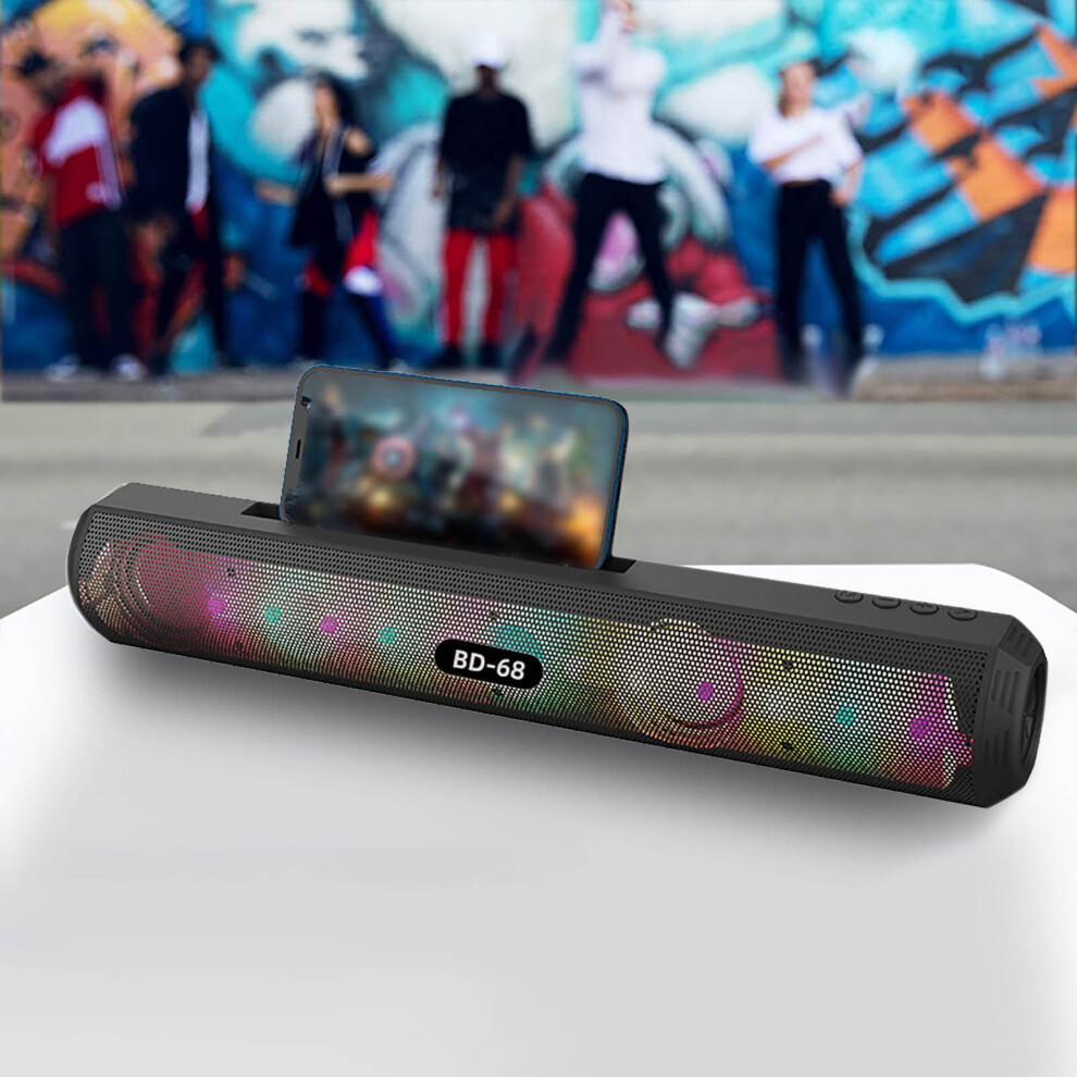 Wireless Bluetooth 5.0 Desktop Speaker With Colorful Flash S, Subwoofer & Stereo Sound Â Compatible With Tv/Computer Light 9401284804000