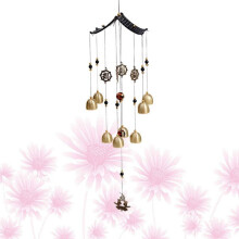 2Pcs Vintage Decor Hanging Metal Wind Chime Bell Windchimes Garden Hanging Wind Bell for Room Door Window