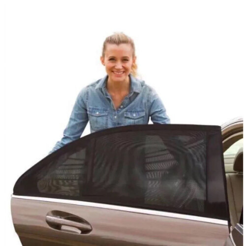 Stretchable Car Window Shades Set – Mesh Mosquito Screen, Compatible with Most Vehicles
