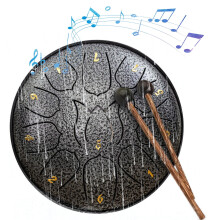 ZHMRFG 6-in-1 Hand Drum, 11 Tones, Lightweight & Portable, Superior Sound for Adults – Home, Outdoor, Practice, Decor; Compatible with Music Lovers