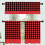 Buffalo Check Curtain Set Black Red Plaid 3 pcs 1