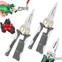 8 in 1 Wire Stripper, 2025 New 8 in 1 Wire Stripping Pliers, Foldable Seese Pliers for Cutting and Pulling Pliers
