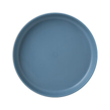Blue Macaron & Bone-Spitting Plates – Small Plastic Snack/Cake Plates for Household Use, Compatible with Macaron & Pickle Serving