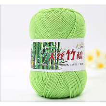 Hilo de algodón suave de 50 g, grosor fingering (1,2 mm, 6 cabos), para tejer a dos agujas y a ganchillo — Compatible con agujas de tamaño