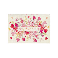 Valentijnsplacemats met hartjesmotief, 30 x 45 cm bedrukte tafelmatten, voor jubileumfeesten, keukens, restaurants en eetzalen.