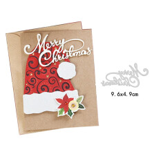 Merry Christmas Letter Metal Cutting Dies Cut Die Mold Card C6R1 DIY