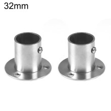 2 Pack Closet Rod End Supports for Durable Hanging of Clothes and Accessories,32mm