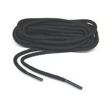 Rugged Wear Polyester Black Round Boot Laces Shoelaces Long Lasting - 2 Pair Pack 36"
