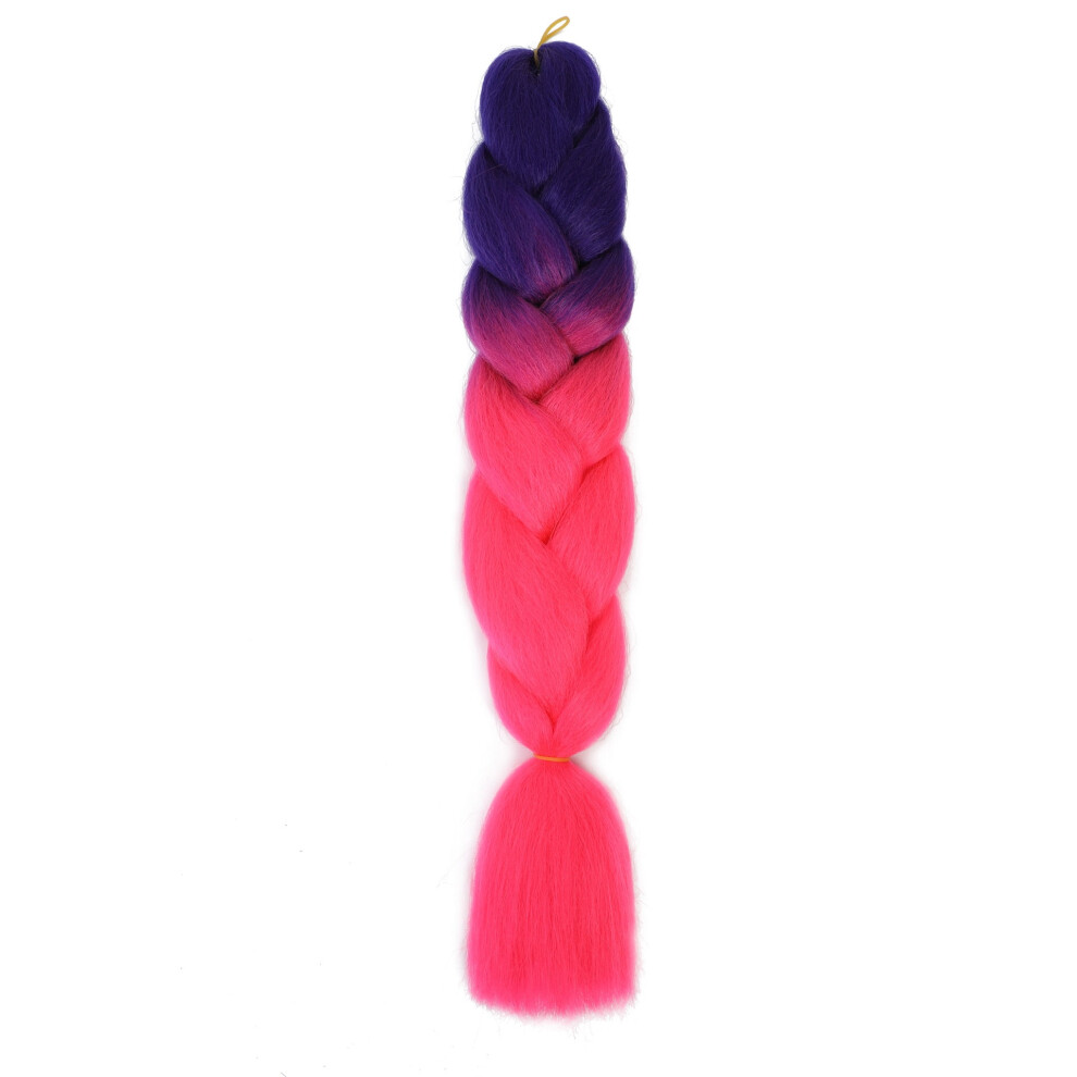3-Pack 100g Each 24-Inch Premium Heat-Resistant Synthetic Braiding Hair, Ideal for Twist & Crochet Braids, Women's Hair Extensions ï¼H