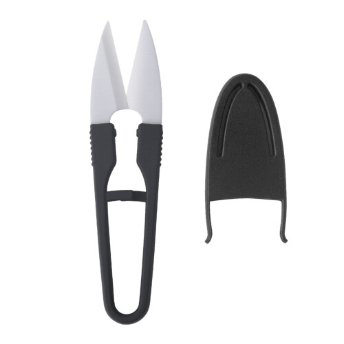 Shape Scissors ith Cover Practical Ceramic Yarn Thread Cutter Small Fishing Trimmer -stitch Shear Trimmer