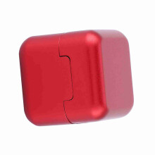 Roter Aluminium Tragbarer Mini-Quiktip-Kreidehalter mit Magnet für Billard