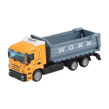 Friction-Powered Die-Cast Construction Trucks, Movable Joints, Shockproof Push & Go Engineering Cars for Kids 2-7 – Compatible with STEM Learning