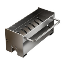 Utensil Holder, Compact Kitchen Sink Drying Rack - Durable and Stylish Solution, Self-Draining Tray Design, with Rag Rack