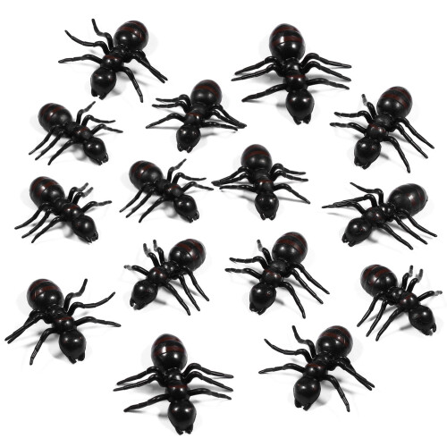 Figurines de fourmis réalistes noires (lot de 50)