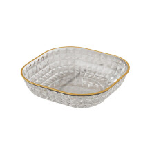Fruit Tray - Fashion Multi-Color Large Capacity Salad Tray, Plastic Snack Candy Serving Platter for Living Room Coffee Table ( White )