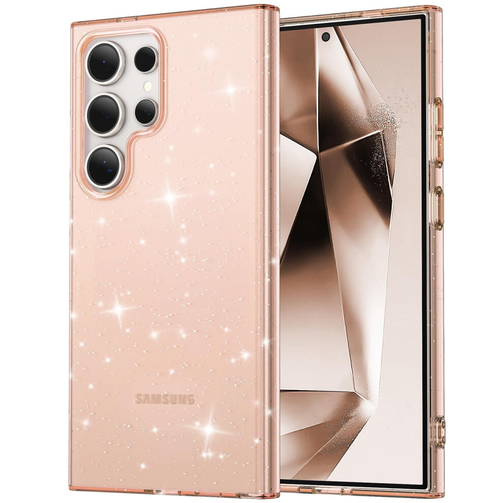 Compatible With Samsung Galaxy A16 5G Â Bling Sparkle Clear Military-Grade Drop Protection Case, Anti-Yellowing Glitter Transparent Rugged Cover 9341593698337