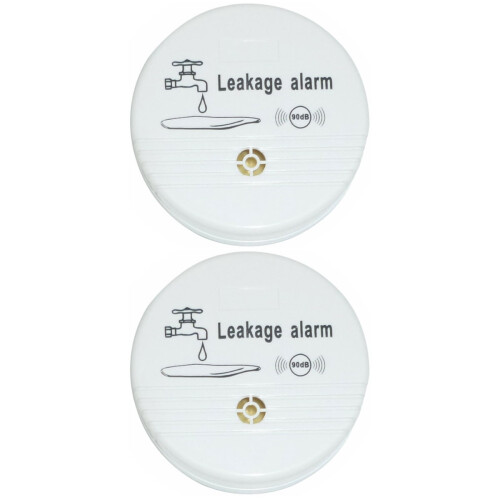 FRCOLOR2pcs Ανιχνευτής Υψηλής Διαρροής Δυνατής Διαρροής Νερού χωρίς Μπαταρία για