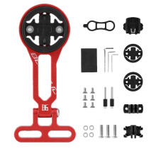 Bicycle Computer Mount, Adjustable Aluminum Alloy Handlebar Stopwatch Mount Bracket, Cycling Accessories with Bicycle Light Compatible, Bicycle Parts