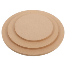 Khaki Wooden Pottery Bat Smooth Design 1 Pack